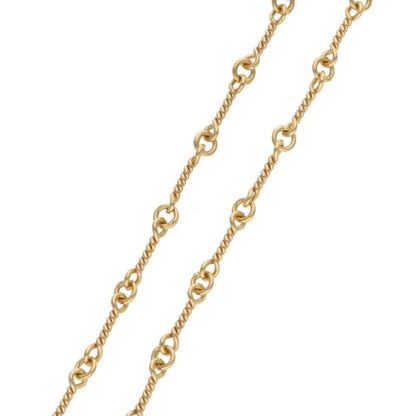 Chrome Hearts 22K Yellow Gold Chain Necklace Size 16INCH
