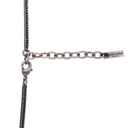 Saint Laurent Paris Logo Necklace Silver (Silver 36.33g)