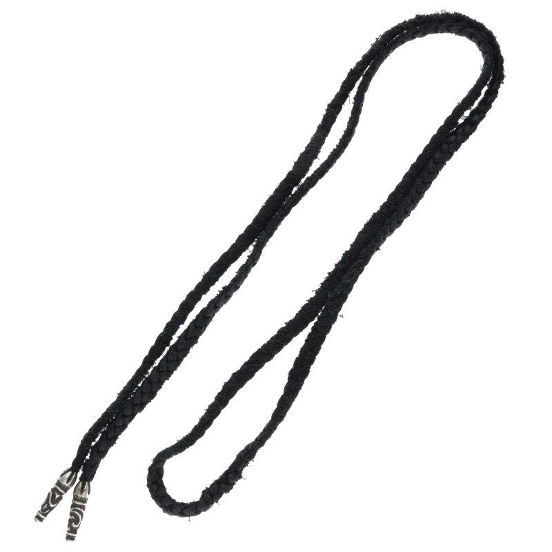 Chrome Hearts Scrolled Leather Blade Black x Silver (Silver 10.17g)