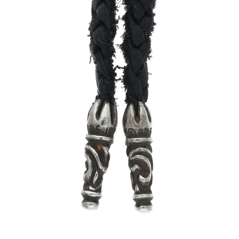 Chrome Hearts Scrolled Leather Blade Black x Silver (Silver 10.17g)