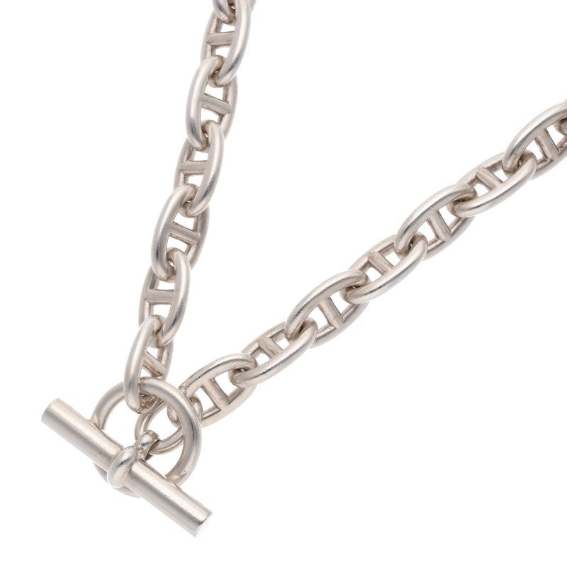 HERMES Chaine d'Ancre Silver Choker Necklace Size ONE SIZE