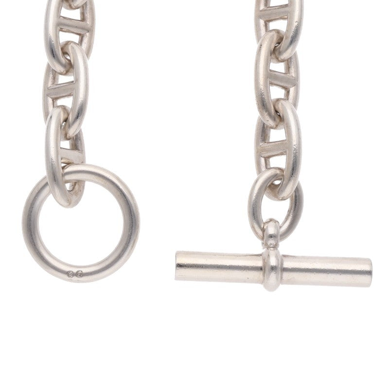 HERMES Chaine d'Ancre Silver Choker Necklace Size ONE SIZE