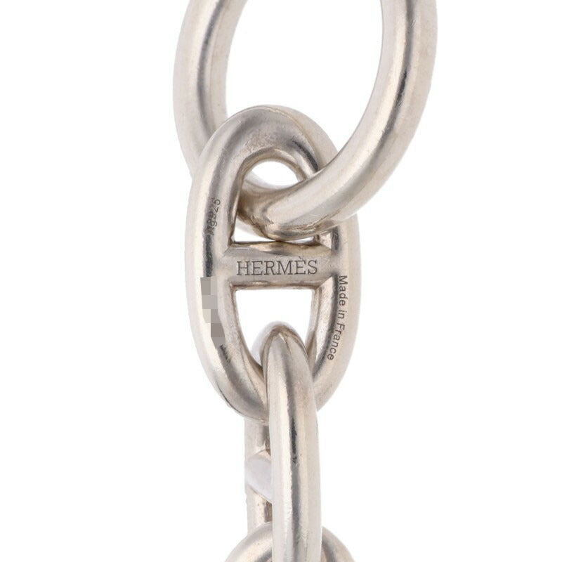 HERMES Chaine d'Ancre Silver Choker Necklace Size ONE SIZE