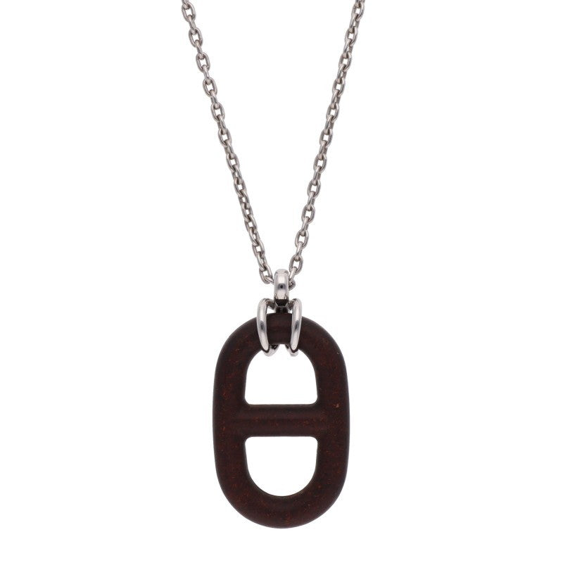 HERMES Chaine d'Ancre Vulcanium Necklace Size ONE SIZE