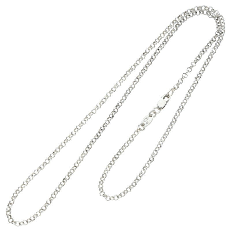 Chrome Hearts 925 Silver Roll Chain Necklace Size 18INCH