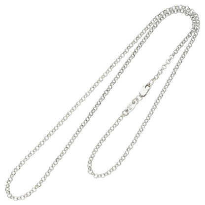 Chrome Hearts 925 Silver Roll Chain Necklace Size 18INCH