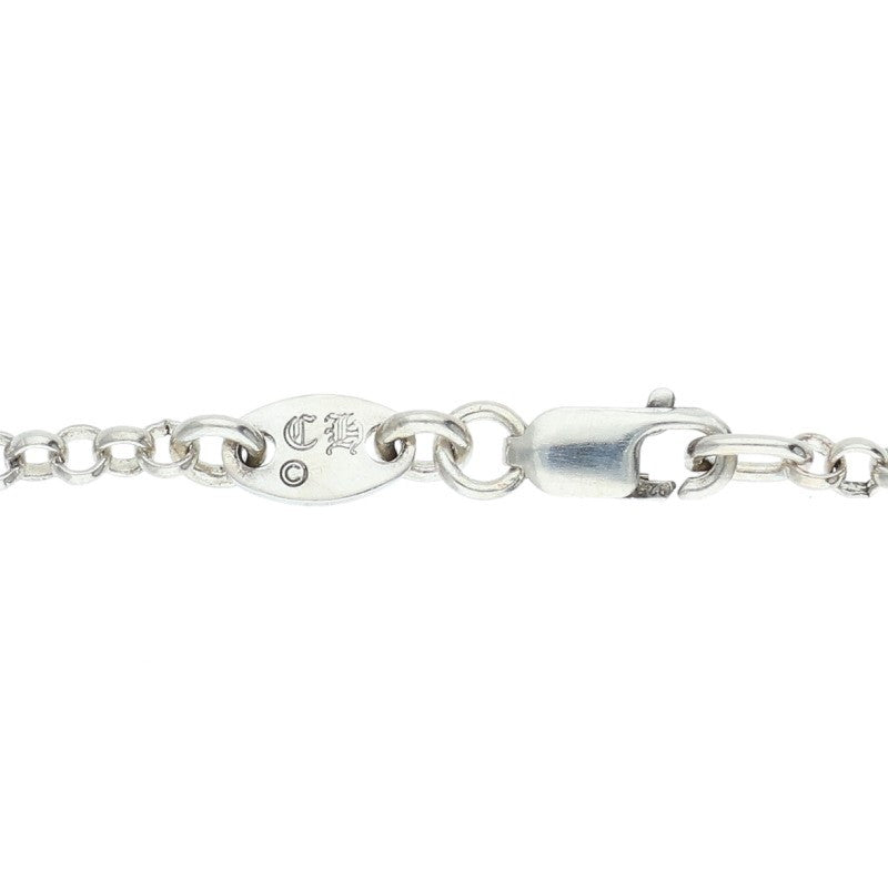 Chrome Hearts 925 Silver Roll Chain Necklace Size 18INCH
