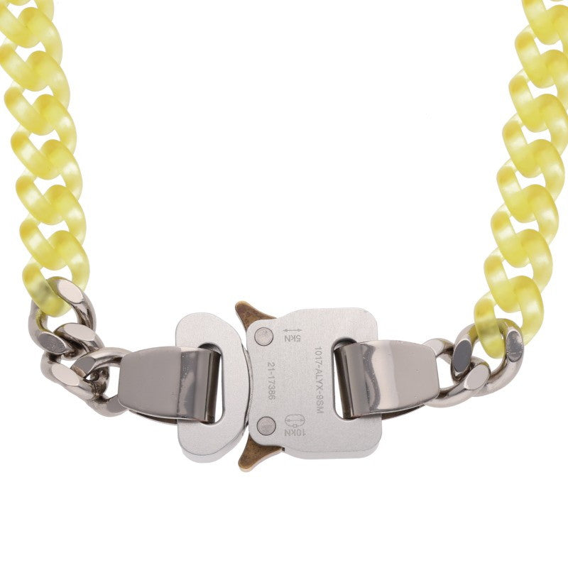 ALYX Buckle Choker Necklace Silver/Yellow Size ONE SIZE
