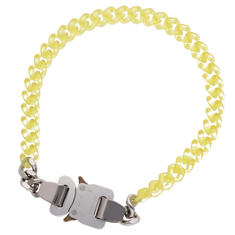 ALYX Buckle Choker Necklace Silver/Yellow Size ONE SIZE