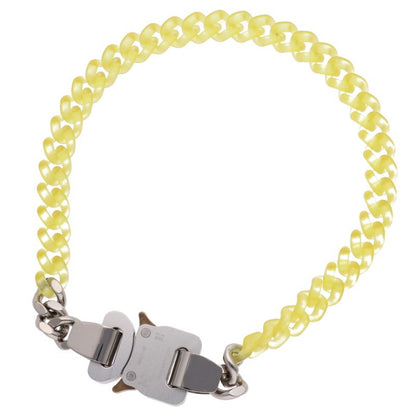 ALYX Buckle Choker Necklace Silver/Yellow Size ONE SIZE