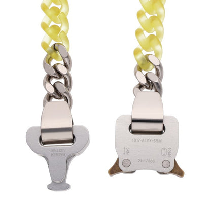 ALYX Buckle Choker Necklace Silver/Yellow Size ONE SIZE