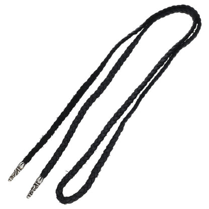 Chrome Hearts Scrolled Leather Blade Black x Silver (Silver 11.4g)
