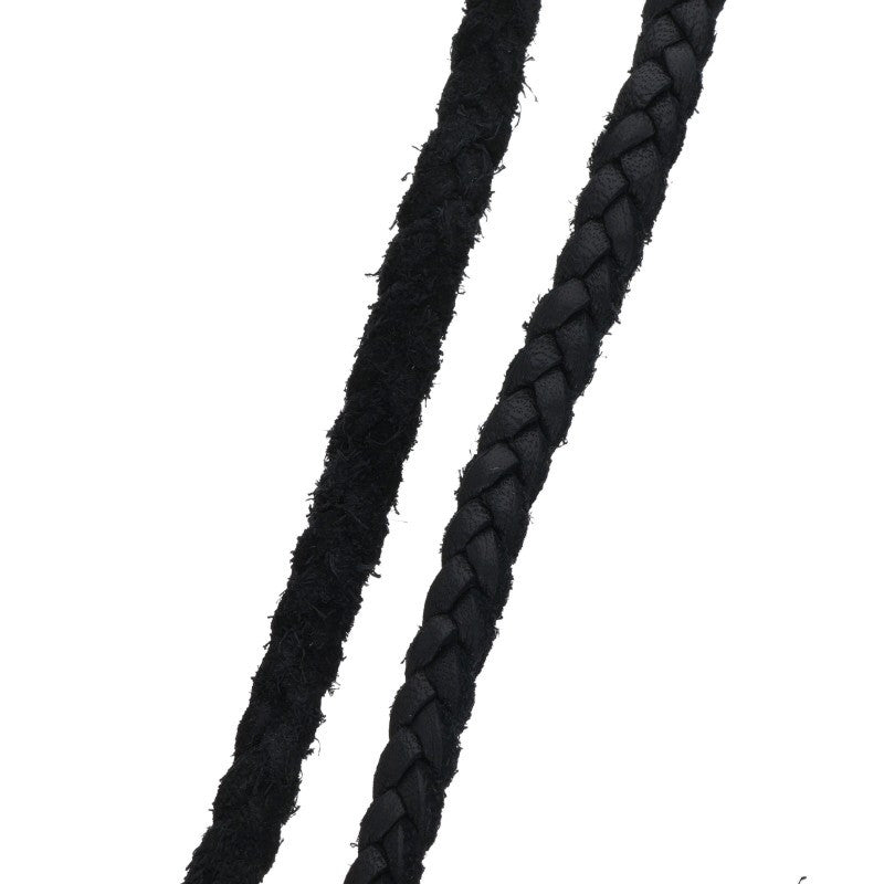 Chrome Hearts Scrolled Leather Blade Black x Silver (Silver 11.4g)