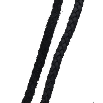 Chrome Hearts Scrolled Leather Blade Black x Silver (Silver 11.4g)