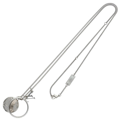 Louis Vuitton Silver Monogram Ring Necklace (Silver 15.74g)