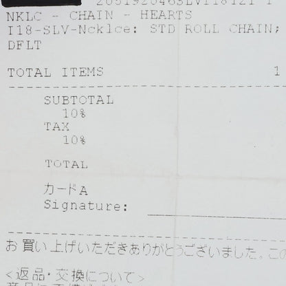 Chrome Hearts Hearts Charm 18in Roll Chain Size ONE SIZE