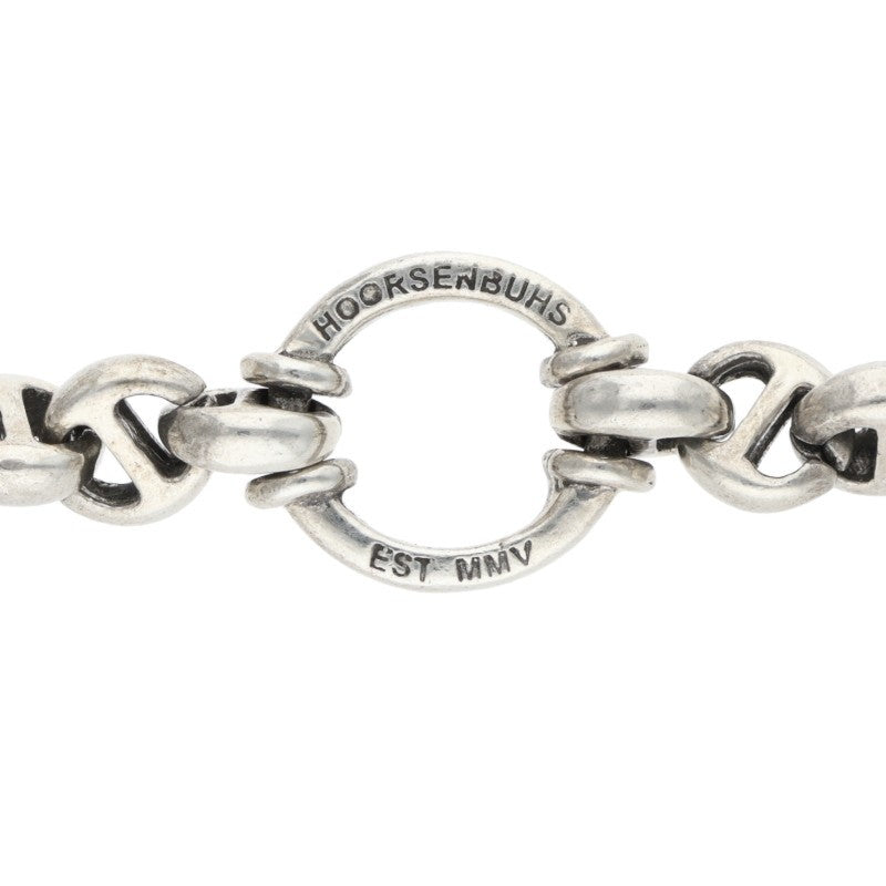 HOORSENBUHS Open Link Diamond Silver Necklace Size ONE SIZE