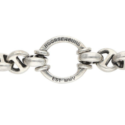 HOORSENBUHS Open Link Diamond Silver Necklace Size ONE SIZE