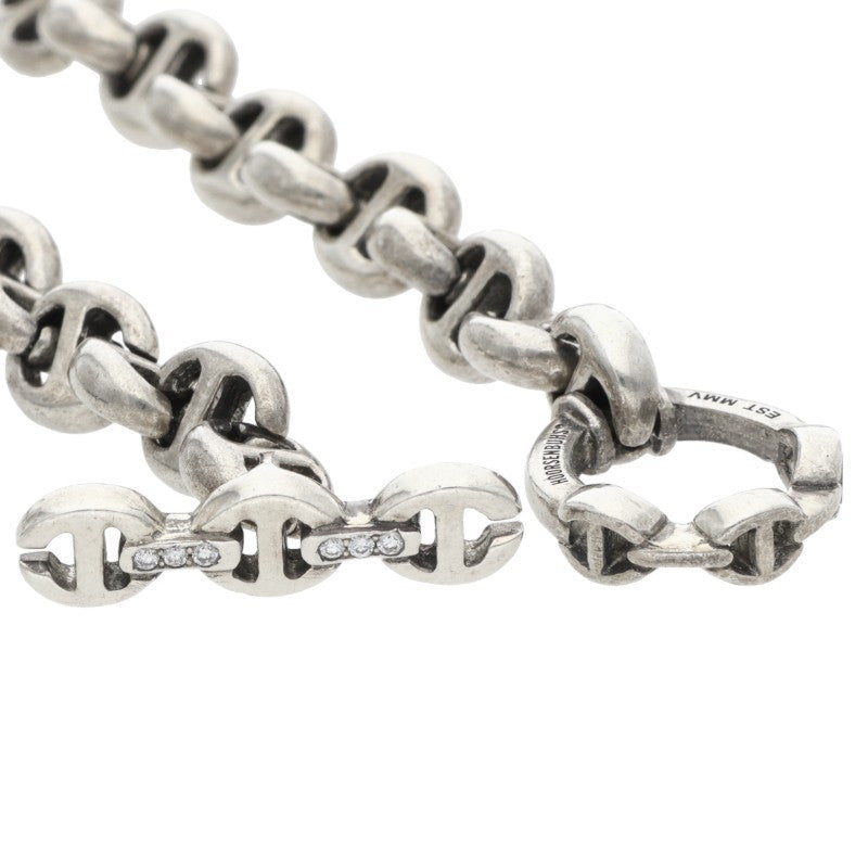 HOORSENBUHS Open Link Diamond Silver Necklace Size ONE SIZE