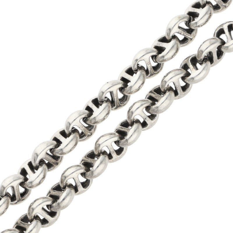 HOORSENBUHS Open Link Diamond Silver Necklace Size ONE SIZE