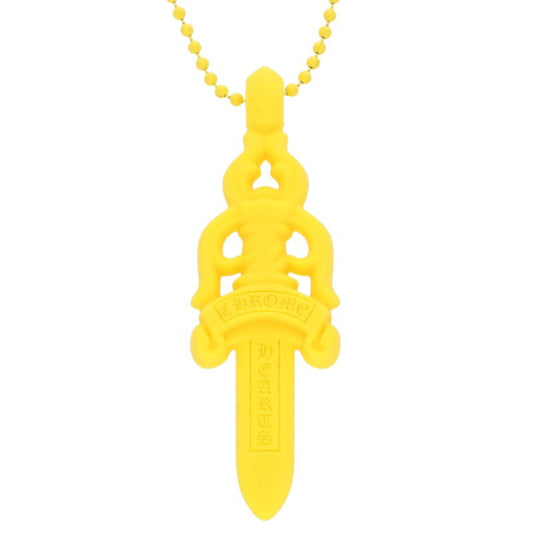 Chrome Hearts Rubber Large Dagger Yellow (Silver 10.92g)