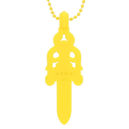 Chrome Hearts Rubber Large Dagger Yellow (Silver 10.92g)