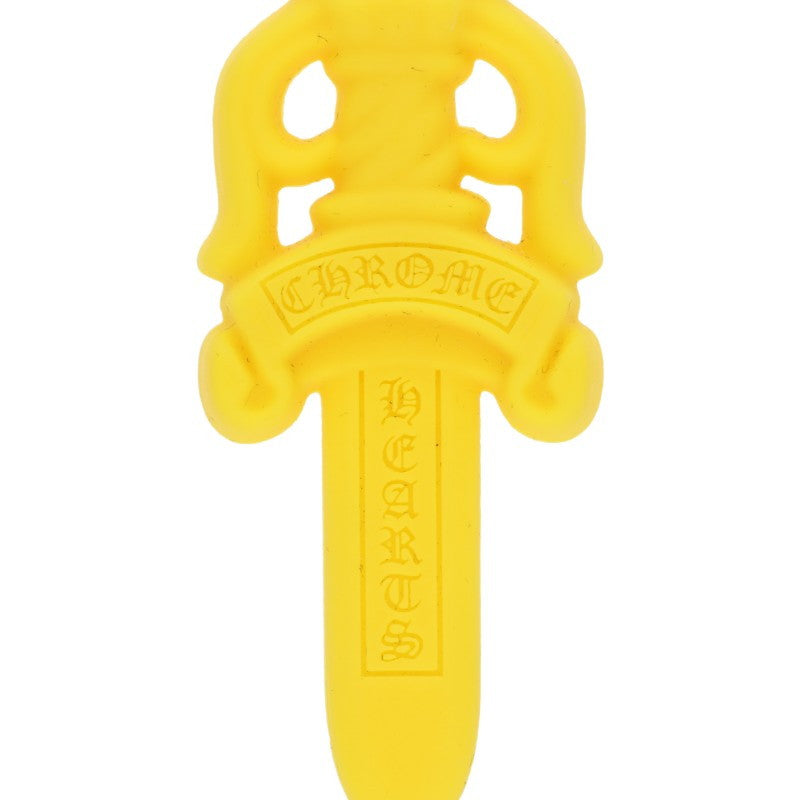 Chrome Hearts Rubber Large Dagger Yellow (Silver 10.92g)