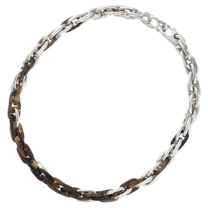 HERMES Amarage Silver Horn Combo Necklace Size ONE SIZE
