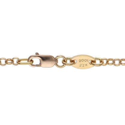 Chrome Hearts 22K NECKCHAIN R24 Gold Necklace Size ONE SIZE