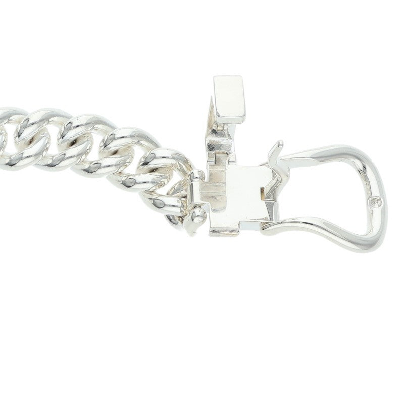 HERMES Boucleselier Inflexible Silver Necklace Size ONE SIZE