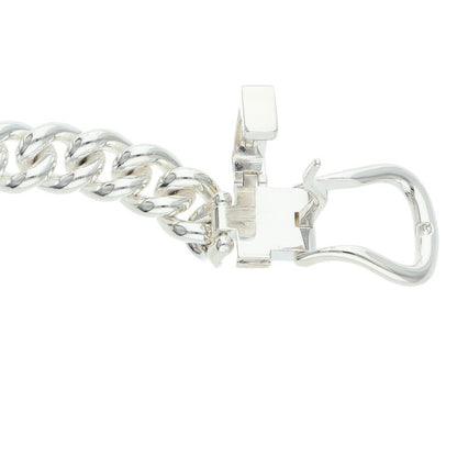 HERMES Boucleselier Inflexible Silver Necklace Size ONE SIZE
