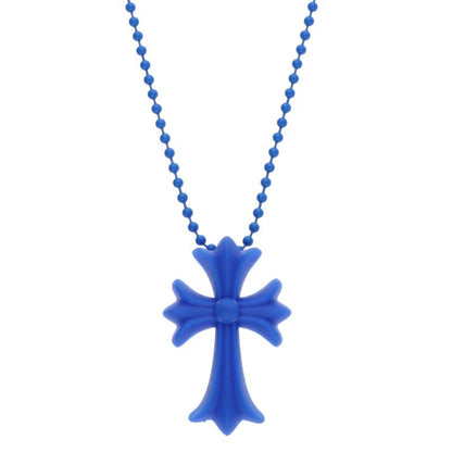 Chrome Hearts Necklace Blue (Silver 7.69g)