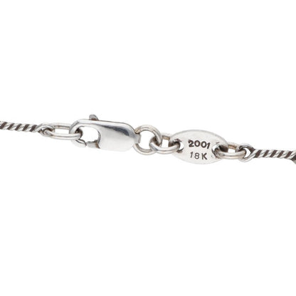 Chrome Hearts 18KWG T18 Twist Chain Necklace Size ONE SIZE