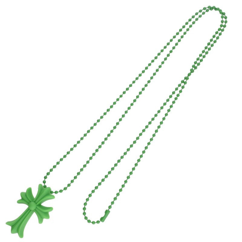 Chrome Hearts Small Rubber Green (Silver 8.54g)