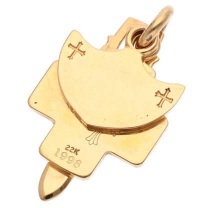 Chrome Hearts 22K 3TRINKETS Gold Necklace Top Size ONE SIZE