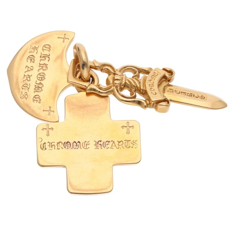Chrome Hearts 22K 3TRINKETS Gold Necklace Top Size ONE SIZE