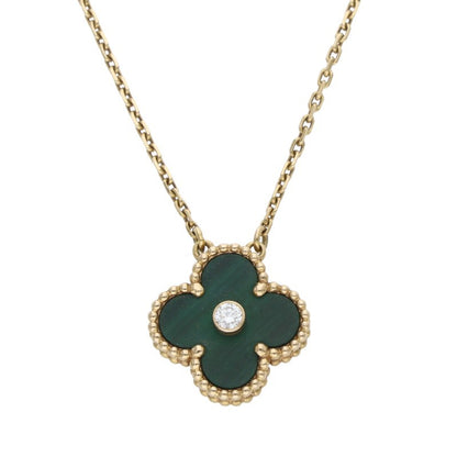VANCLEEF & ARPELS Vintage Alhambra Malachite Size ONE SIZE