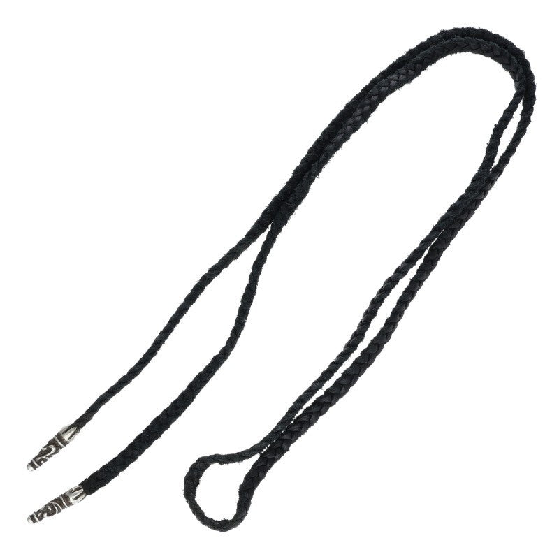 Chrome Hearts Scrolled leather trim Black x Silver (Silver 10.96g)