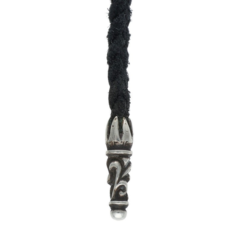 Chrome Hearts Scrolled leather trim Black x Silver (Silver 10.96g)
