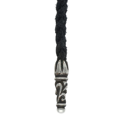Chrome Hearts Scrolled leather trim Black x Silver (Silver 10.96g)