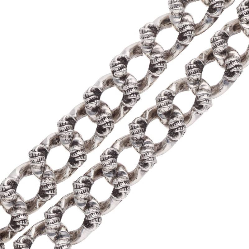 Chrome Hearts FANCY CHN LNK Silver Necklace