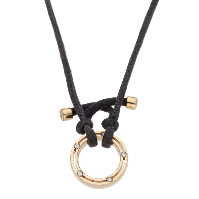 DAMIANI x Brad Pitt 18K YG Diamond Necklace Size ONE SIZE