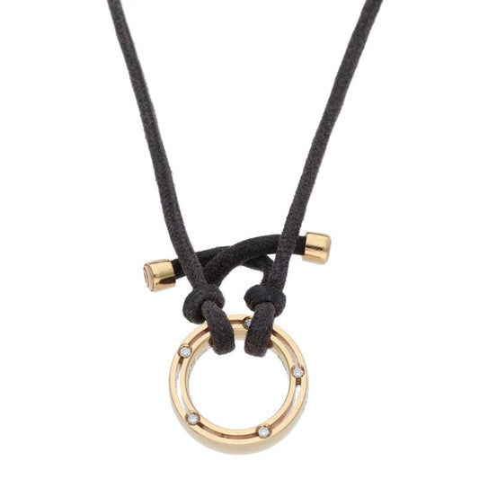 DAMIANI x Brad Pitt 18K YG Diamond Necklace Size ONE SIZE
