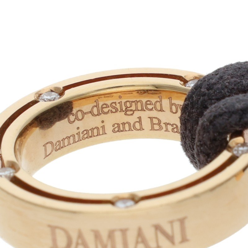 DAMIANI x Brad Pitt 18K YG Diamond Necklace Size ONE SIZE