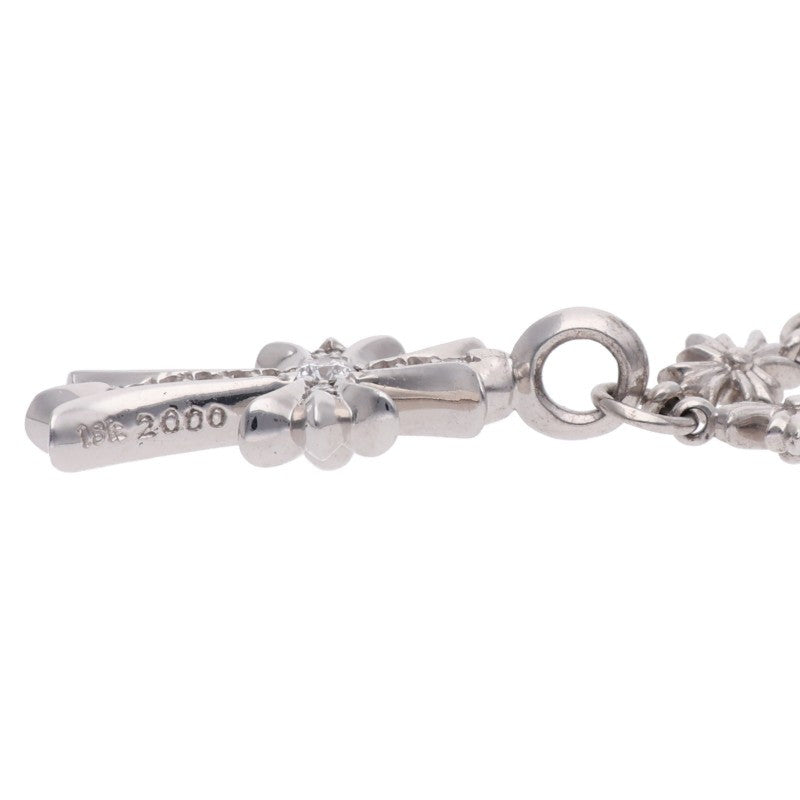 Chrome Hearts 18K Tiny E Fat Cross Pave Dia Size ONE SIZE