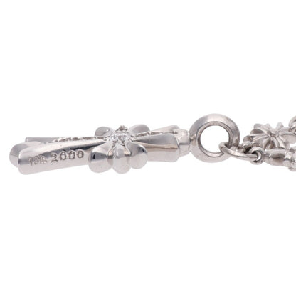 Chrome Hearts 18K Tiny E Fat Cross Pave Dia Size ONE SIZE