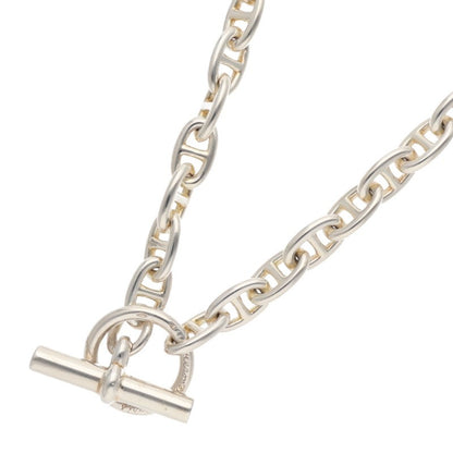 HERMES Chaine d'Ancre Silver Choker Necklace Size ONE SIZE