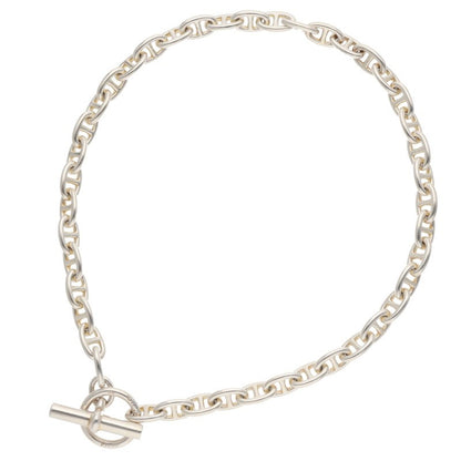 HERMES Chaine d'Ancre Silver Choker Necklace Size ONE SIZE