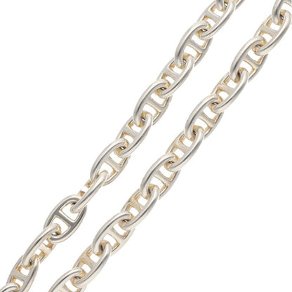 HERMES Chaine d'Ancre Silver Choker Necklace Size ONE SIZE