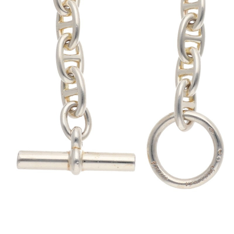 HERMES Chaine d'Ancre Silver Choker Necklace Size ONE SIZE